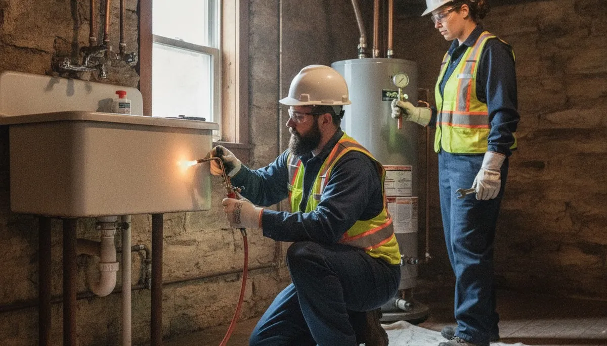 Professional plumber providing repair service in Cherry Hill, NJ