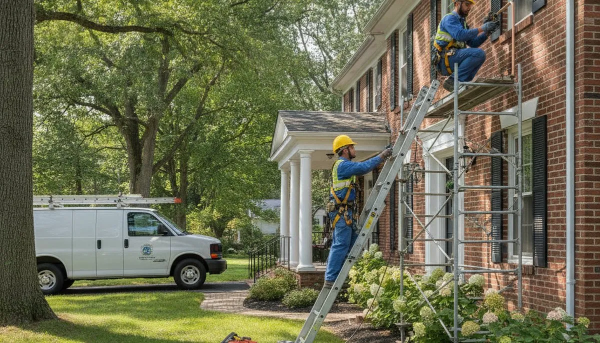 Cherry Hill, NJ plumber repairing a residential pipe for plumbing service