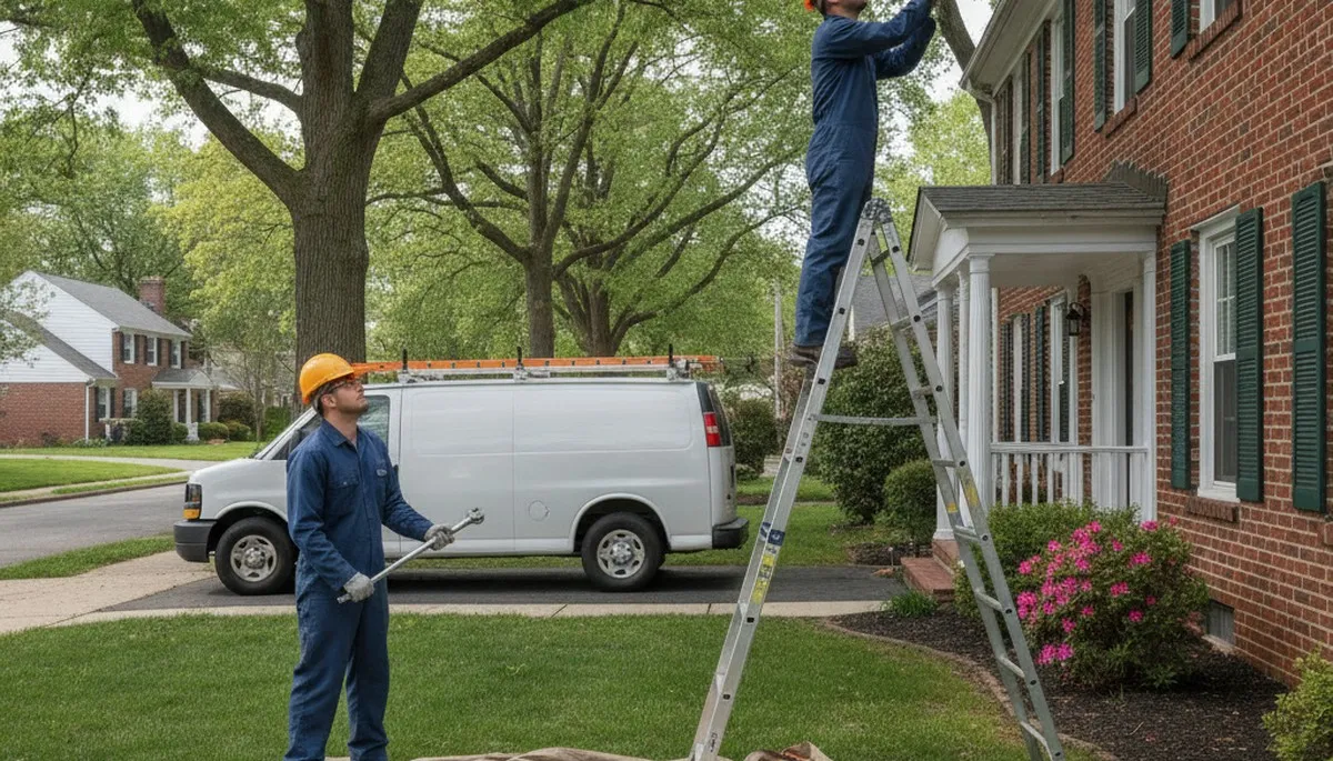 Plumber providing plumbing repair service in Cherry Hill, NJ for a local home repair job