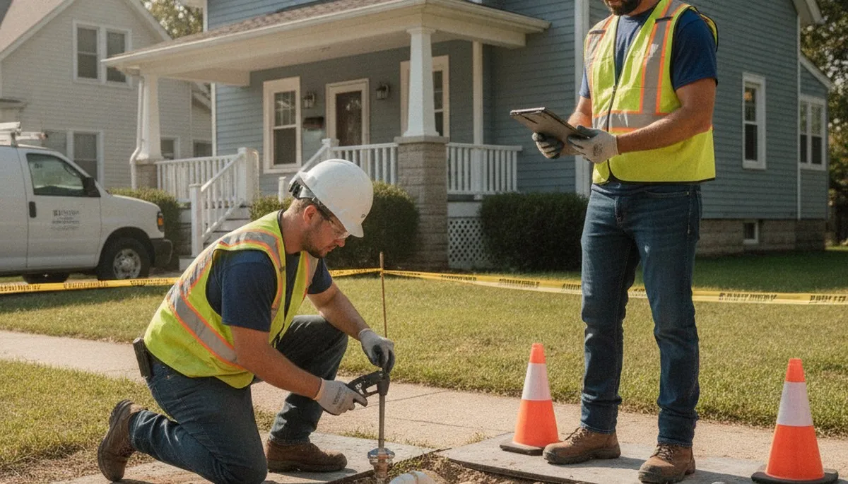 Plumber repairing a pipe in Cherry Hill, NJ for fast residential plumbing service